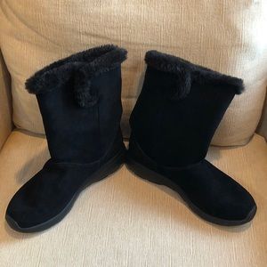 Skechers goga mat black boots size 8